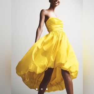 Aidan Mattox bright yellow sz 6 dress